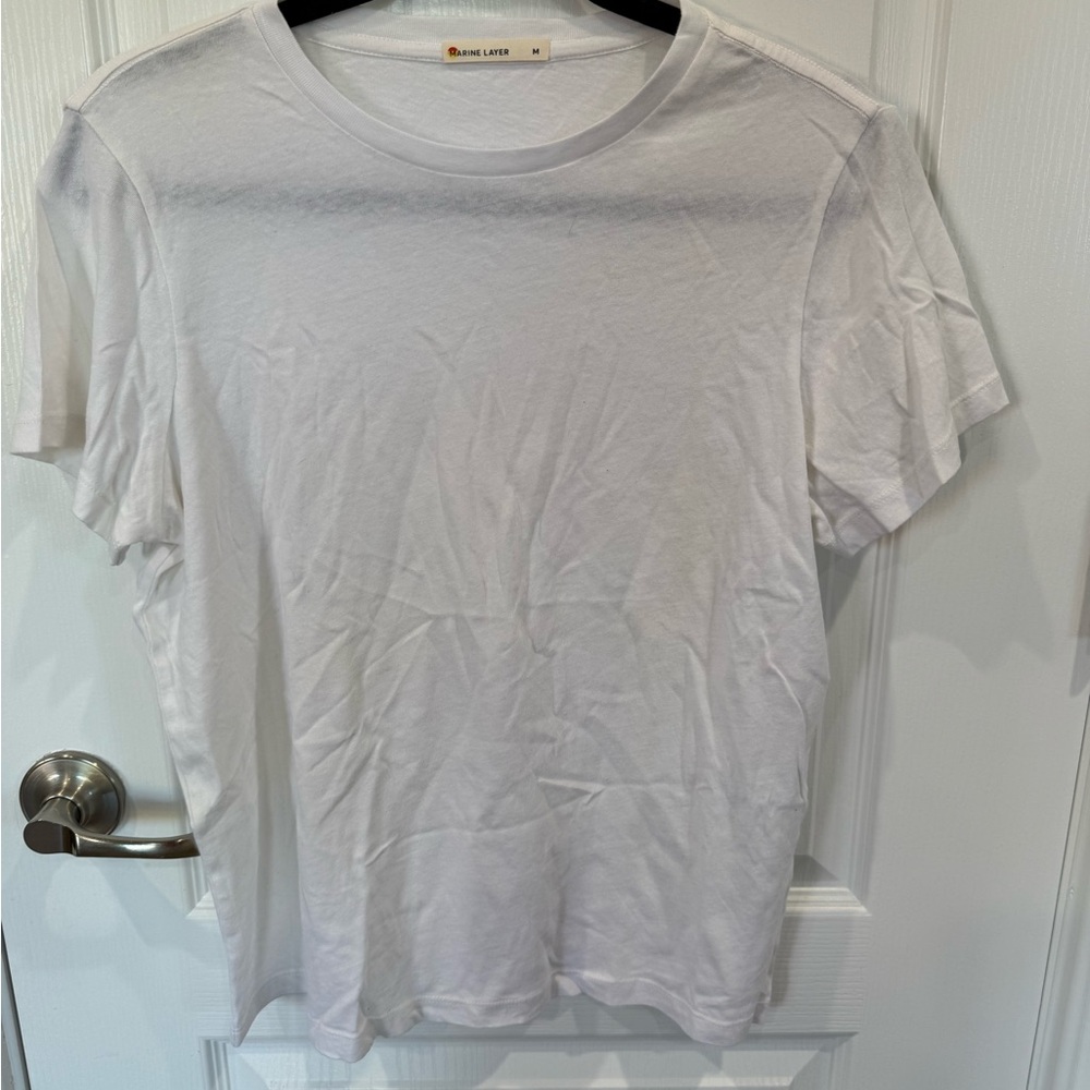 A Day’s March Classic Crew Neck T-Shirt in White - Women’s